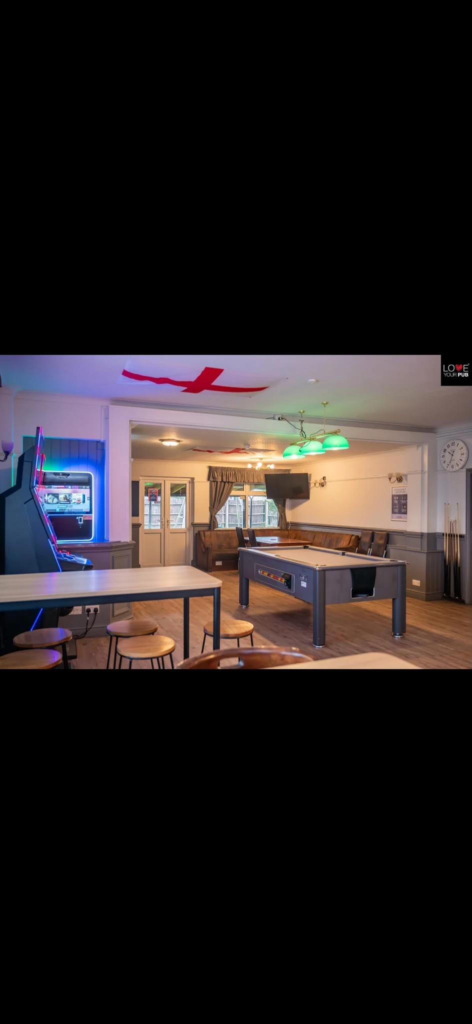 Pool table and gaming machines